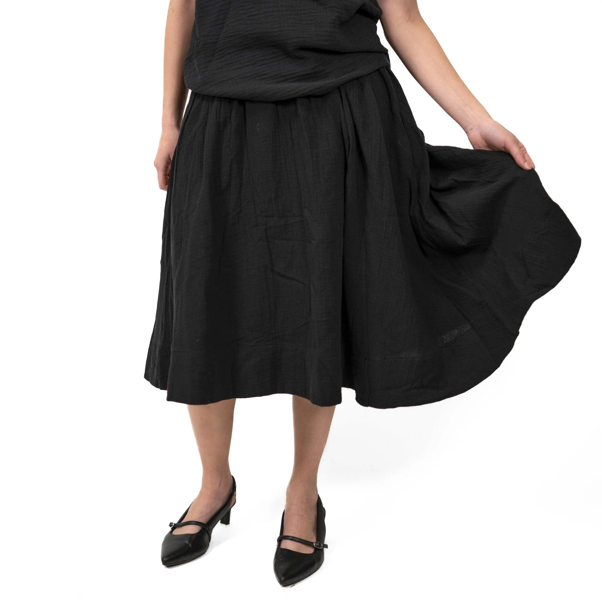MUSLIN RIPPLES SKIRT - Image 4