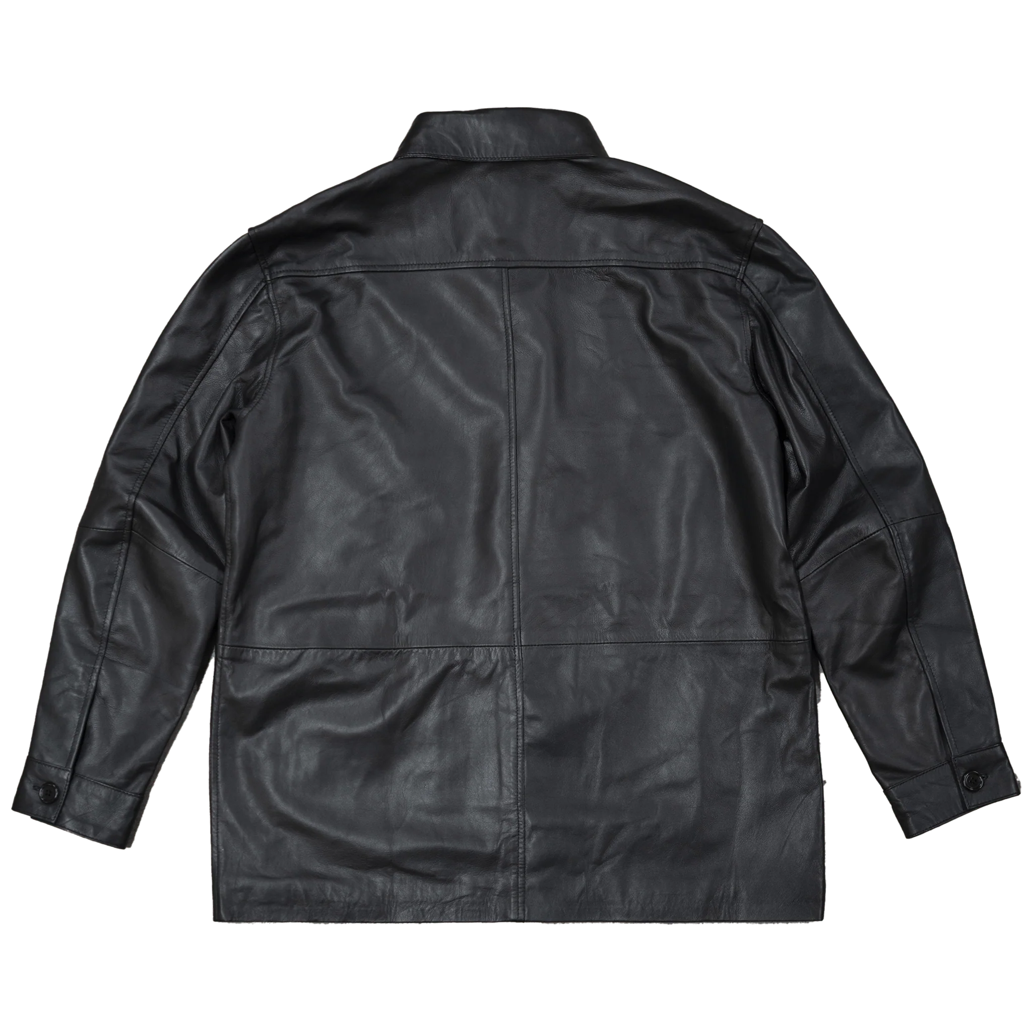 PANELED SHEEPSKIN LEATHER JACKET - Image 2