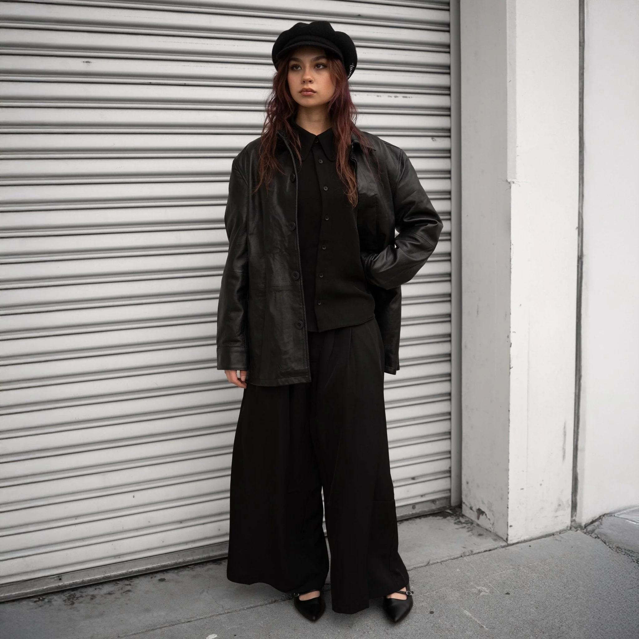 PANELED SHEEPSKIN LEATHER JACKET - Image 6