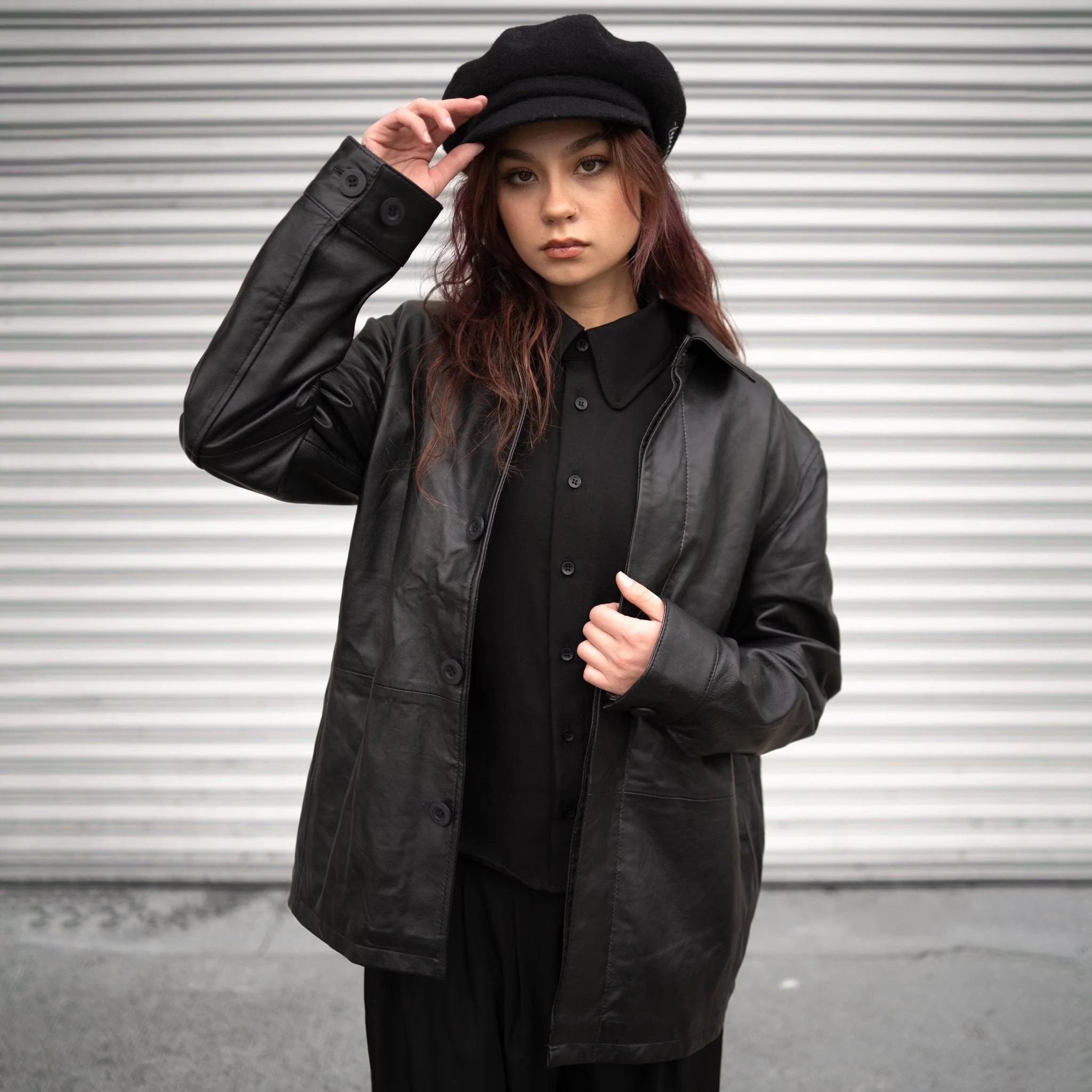 PANELED SHEEPSKIN LEATHER JACKET - Image 7
