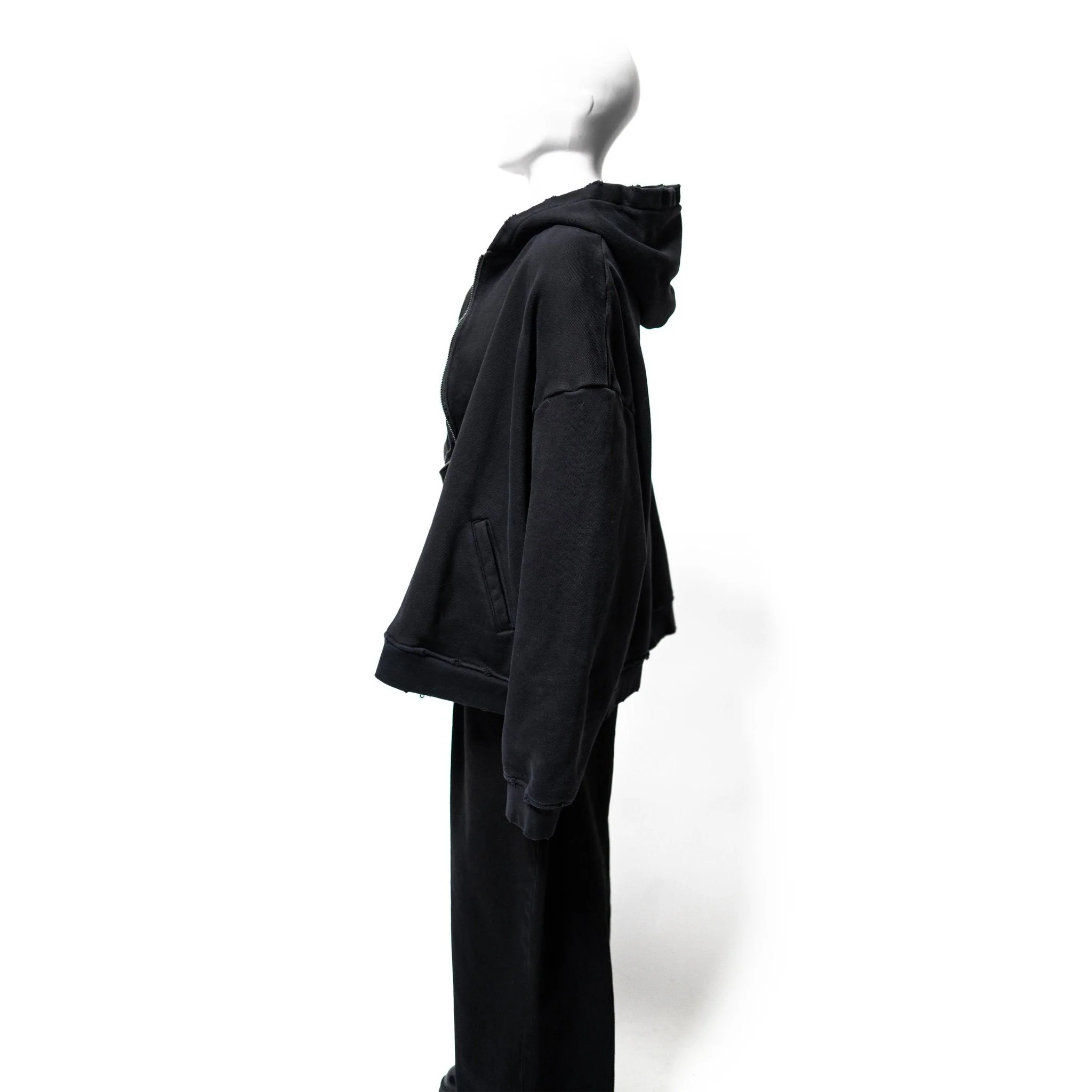 Rippled Zipper Hoodie - Image 4